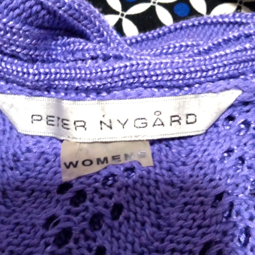Peter Nygard Lavender Open Front Sweater Size 2X - Picture 3 of 4